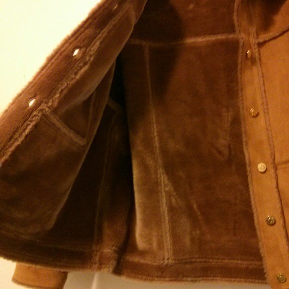 NWOT St. John Sport Faux Shearling Jacket Size L Aviator Bomber Teddy - Picture 12 of 15